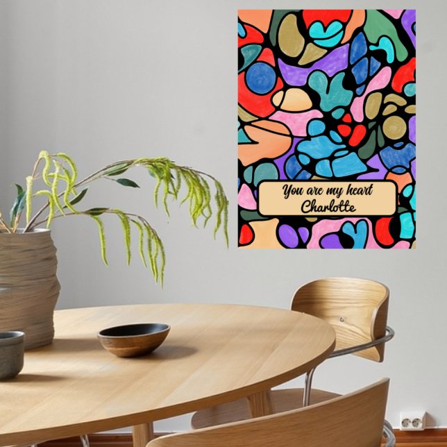 POSTER CORAÇÕES NEUROGRÁFICAS CORES DIGITAIS (Criador carregado)