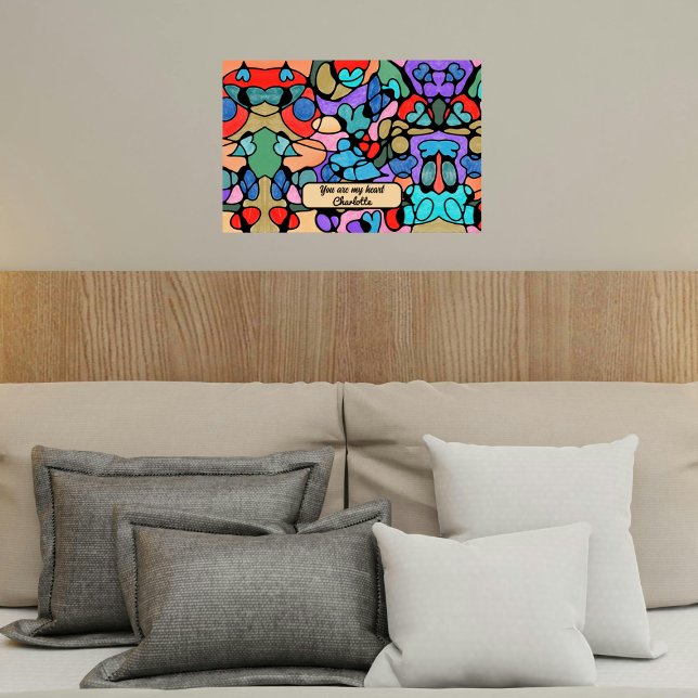 POSTER CORAÇÕES NEUROGRÁFICAS CORES DIGITAIS (Criador carregado)