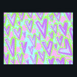 Poster Corações Roxos pontos com estilo pop colorido<br><div class="desc">Corações Roxos pontos com estilo pop colorido</div>