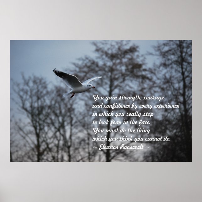 Pôster Coragem e confiança (Frente)