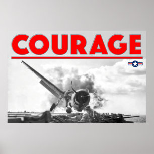 Poster CORAGEM WW2 - F6F-3 Hellcat