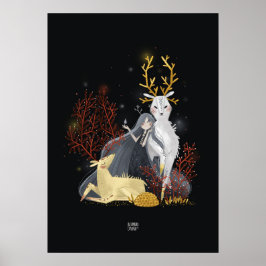 Poster CORAL DEER de Alexandra Dikaia