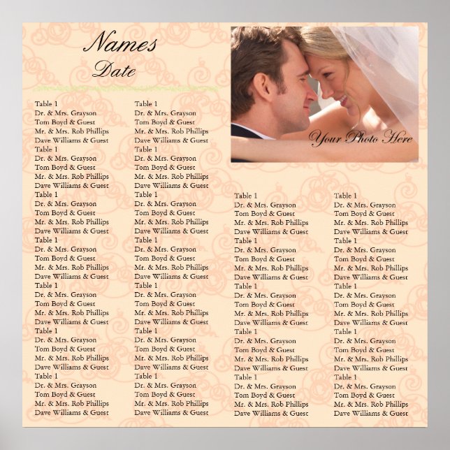 Poster Coral do Gráfico de Recepção (Frente)