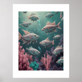 Poster Coral Dreamscape Toped Wall Tapeçaria