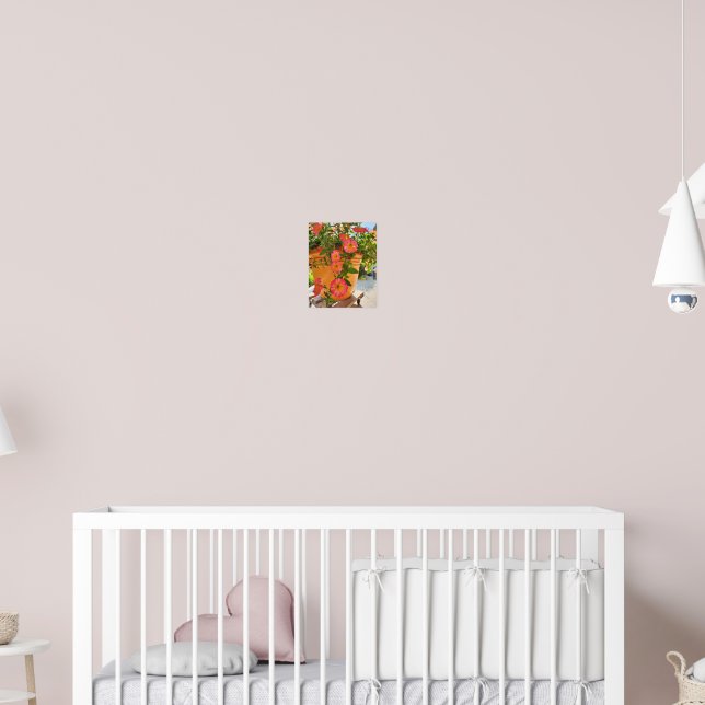 Poster Coral Petunias in a Pot (Berçário 2)