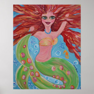 Pôster Coralyn Mermaid
