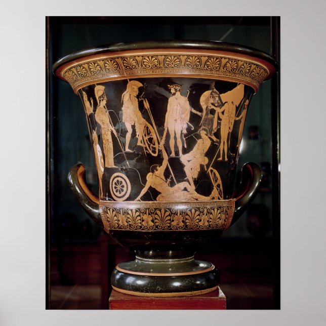 Poster Corante de cápsulas vermelho-Ático (Frente)