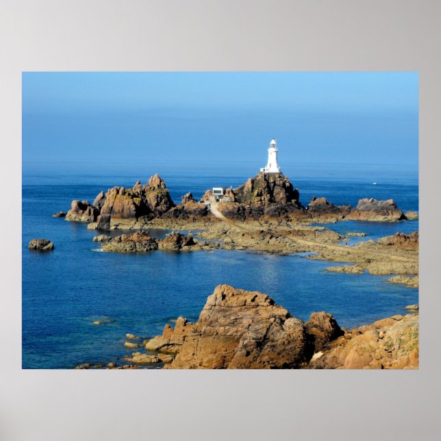 Poster Corbiere lighthouse at low tide (Frente)