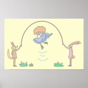 Poster Corda de saltar de conto de fadas.
