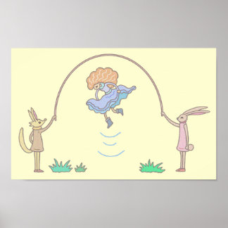 Poster Corda de saltar de conto de fadas.