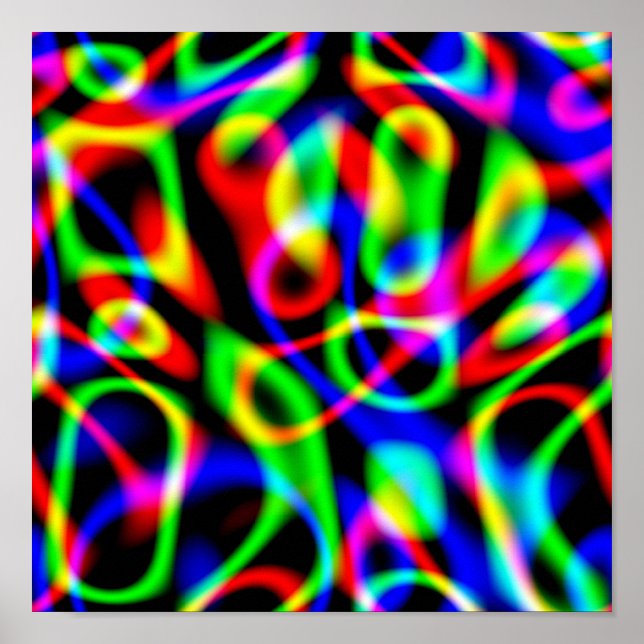 Poster Cordas Psicodélicas Trip Escuras (Frente)