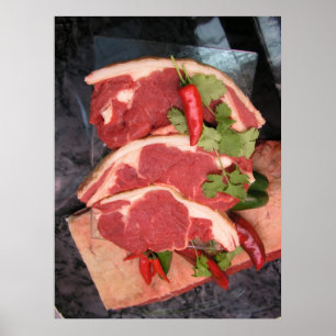 Poster Cordeiro com pimentão
