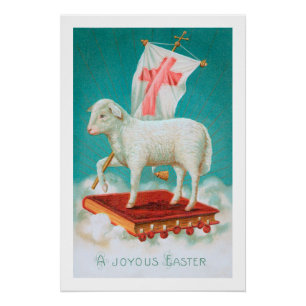 Pôster Cordeiro Pascual Cristão / Agnus Dei Páscoa