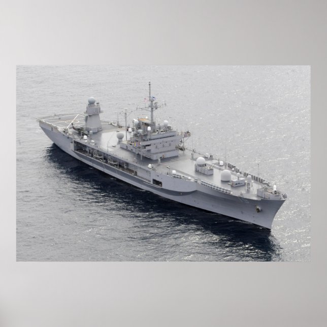 Pôster Cordilheira Azul USS (LCC 19) (Frente)