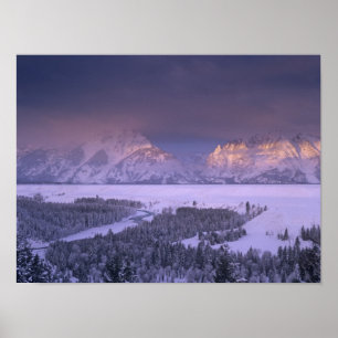 Pôster Cordilheira Teton do Snake River Overlook, Grand