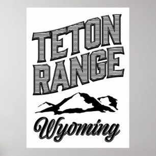 Poster Cordilheira Teton, Wyoming