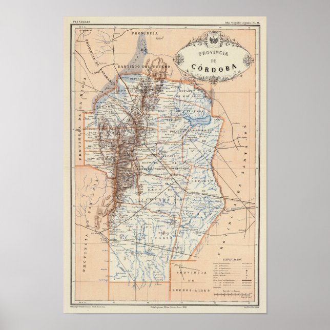 Pôster Córdova, Argentina (Frente)