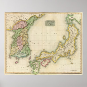 Pôster Corea, Japão