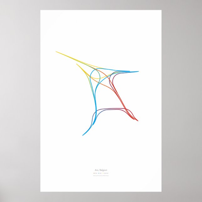 Poster Coreografia de Intercâmbio: Ans, Bélgica (Frente)