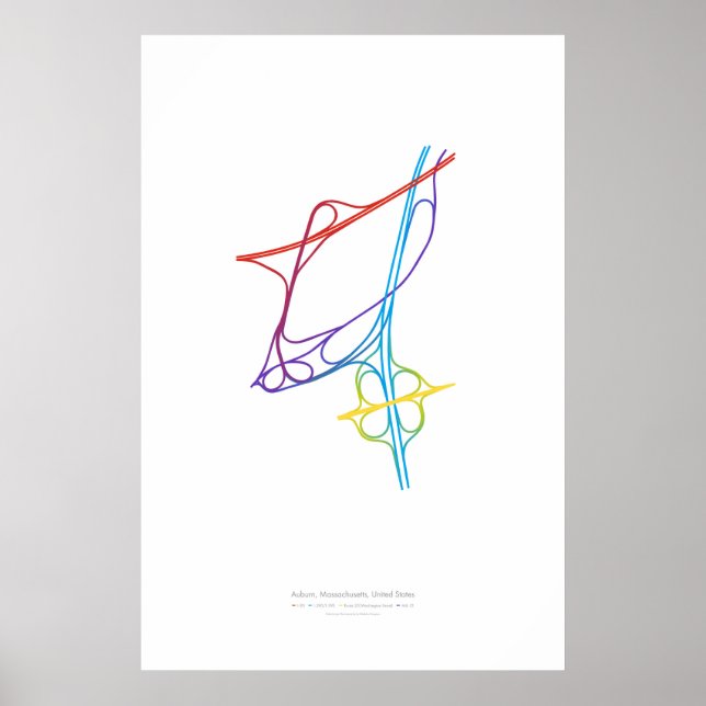 Poster Coreografia de Intercâmbio: Auburn, MA, EUA (Frente)