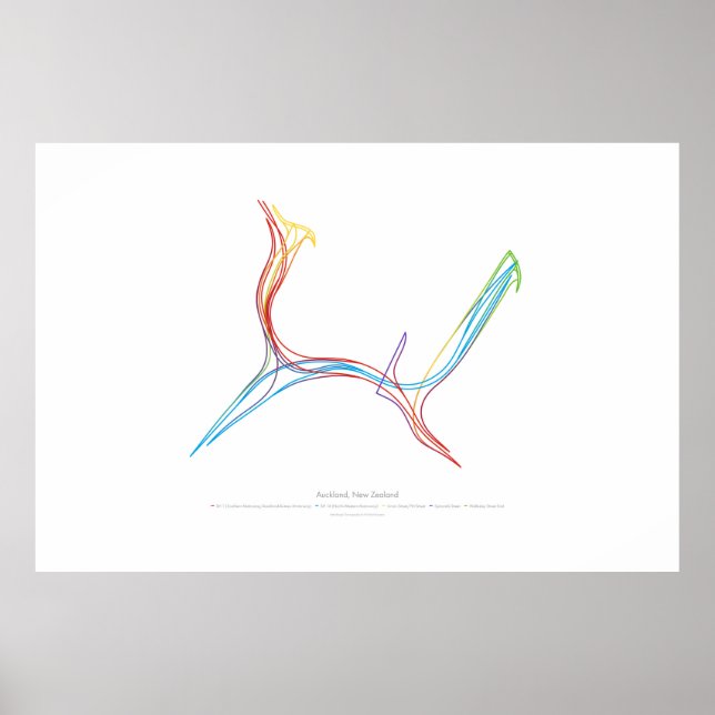 Pôster Coreografia de intercâmbio: Auckland, Nova Zelândi (Frente)