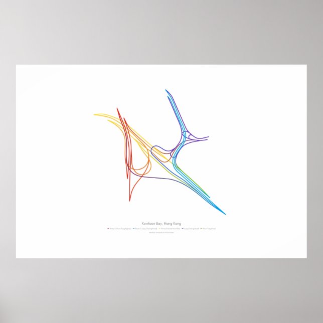 Poster Coreografia de intercâmbio: Baía de Kowloon, Hong  (Frente)
