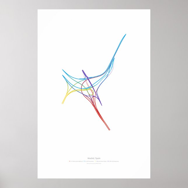 Poster Coreografia de Intercâmbio: Madrid, Espanha 1 (Frente)