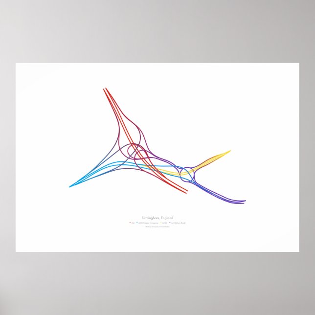 Pôster Coreografia Interchange: Birmingham, Inglaterra (Frente)