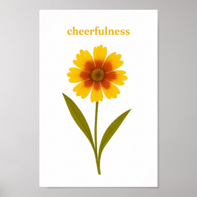 Poster Coreopsis - Alegria (Frente)