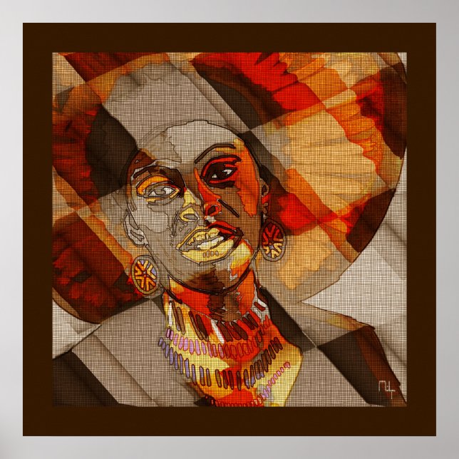 Pôster Cores africanos (Frente)