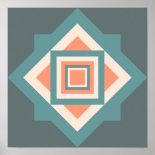 POSTER CORES ANTIGAS VINTAGE COUNTRY