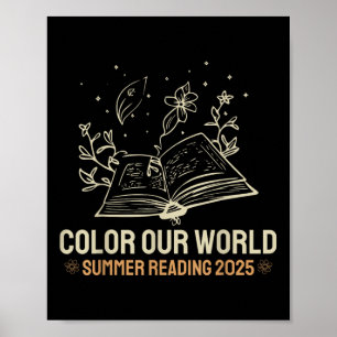 Poster Cores Bonitas O Amor Do Livro De 2025 No Nosso Ver