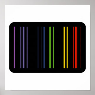 Poster Cores Codificadas – Arte de Código de Barras