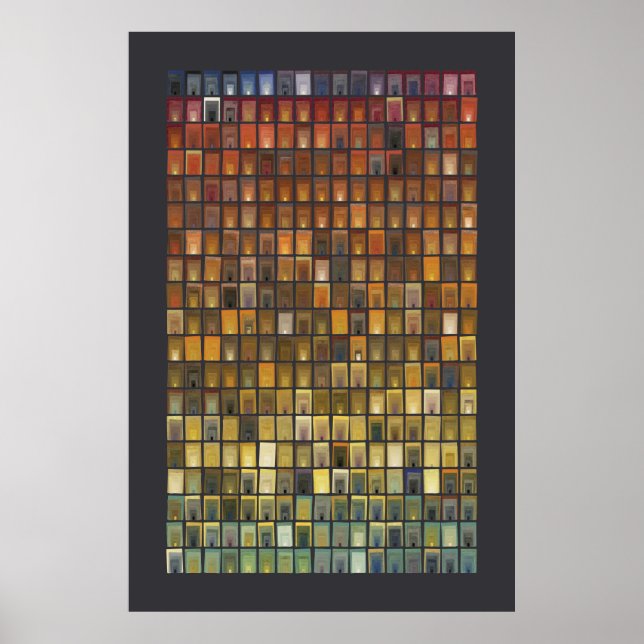 Poster Cores d'água do século XVII - Portas (Frente)