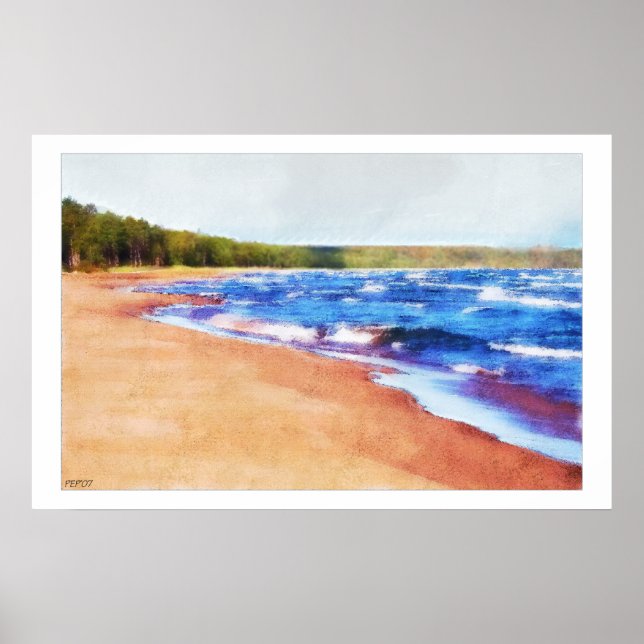 Pôster Cores de água (Frente)