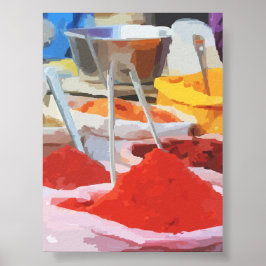 Poster Cores de Especiarias