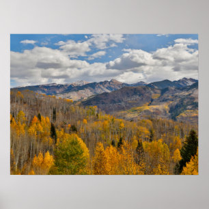 Poster Cores de outono de Aspens & Oaks Keebler Pass
