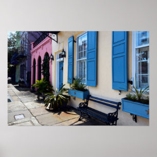 Pôster Cores do Arco-íris em Charleston, Carolina do Sul