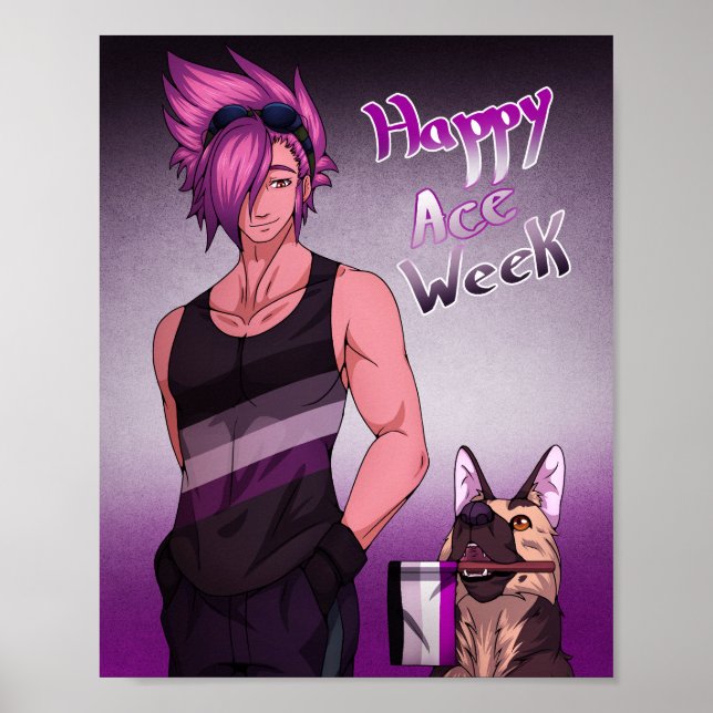 Poster Cores do Orgulho Asexual (Frente)