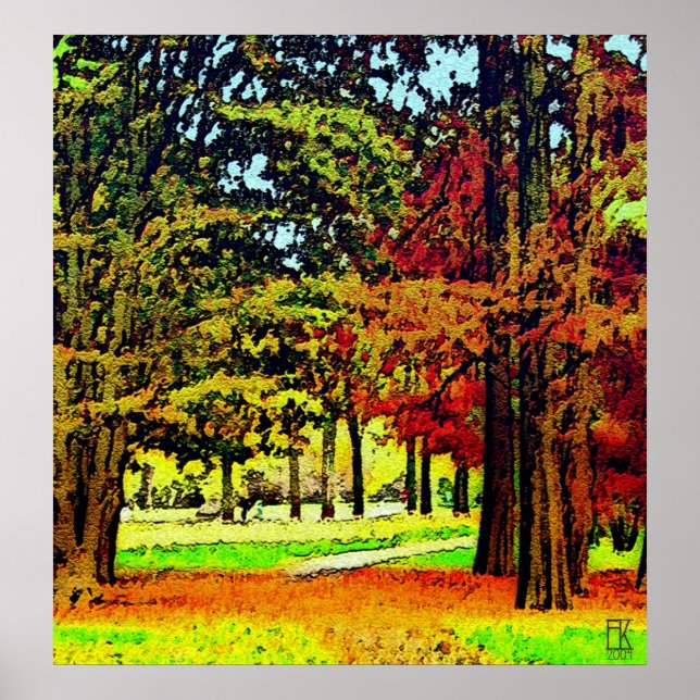 Poster Cores do outono (Frente)