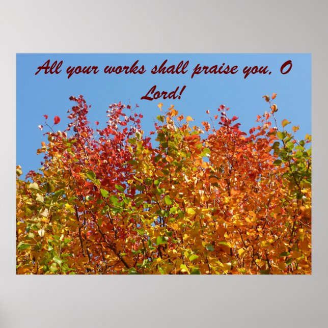 Poster Cores do outono 4 (Frente)