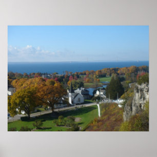 Poster Cores do outono da ilha de Mackinac