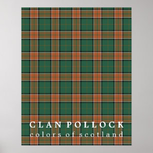 Poster Cores do Pollock do clã do Tartan de Scotland