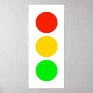 Pôster Cores do sinal de trânsito
