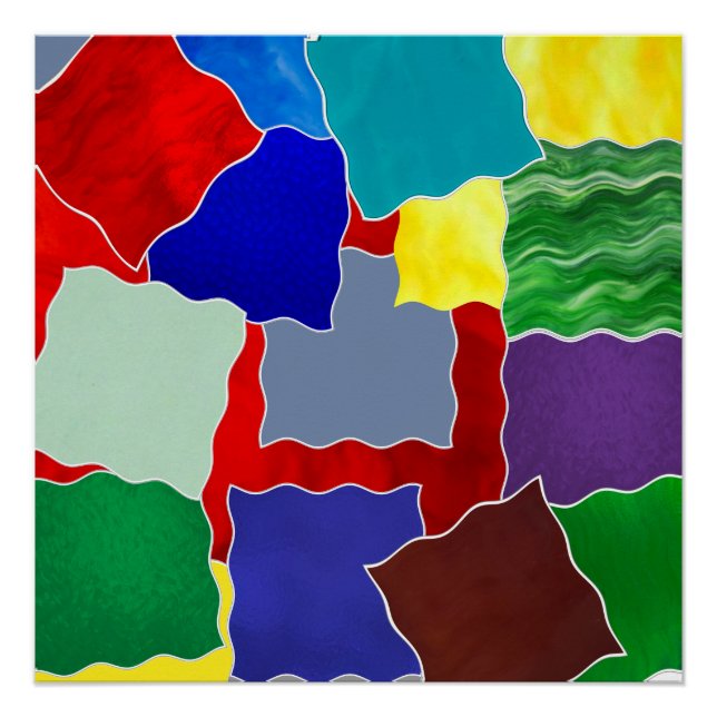 Pôster Cores e amostras (Frente)