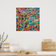 Cores e expressões em tintas acrílicas