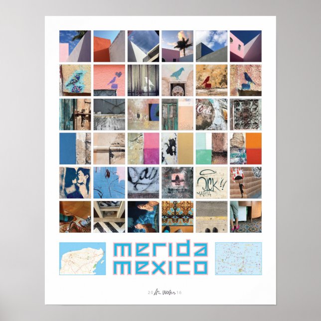Pôster Cores e padrões Merida (Frente)