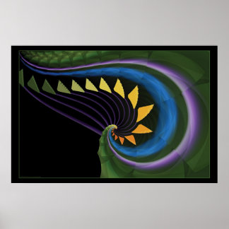 Poster cores em ondas