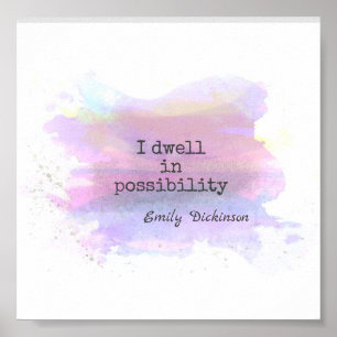 Poster cores macias das citações literárias inspiradas