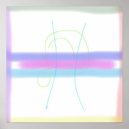 Poster Cores Mínimas Misturadas com Soft